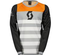 Scott Evo Race Maillot de motocross para niños, negro/gris/naranja, Talla L
