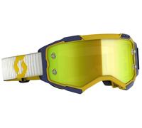 Scott Fury Chrome Gafas de Motocross, amarillo/azul, Talla única