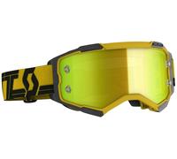 Scott Fury Chrome Gafas de Motocross, amarillo/negro, Talla única