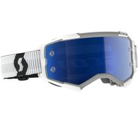 Scott Fury Chrome Gafas de motocross, Blanco/Negro, Talla única