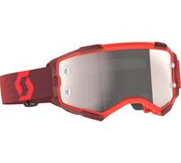 Scott Fury Chrome Gafas de motocross, rojo, Talla única