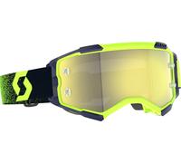 Scott Fury Chrome Gafas de motocross, verde/amarillo neón, Talla única