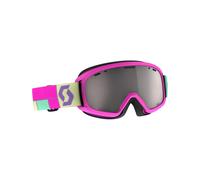 Scott - Máscaras de esquí - Jr Witty Chrome Neon Pink AMP Silver Chrome S2 - Rosa Rosa one size