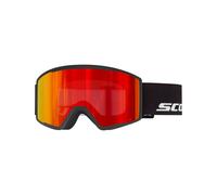 Scott - Máscaras de esquí - Trace Pro Black Red Chrome S3 de Silicona - Negro Negro one size