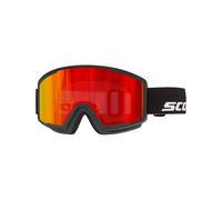 Scott - Máscaras de esquí - Trace Pro Compact Black Red Chrome S3 de Silicona - Negro Negro one size