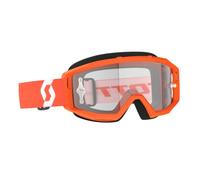 Scott Motocross Brille Primal Clear, Orange Weiß, 278598