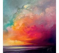 Scott Naismith El Arte Grupo (Sunset Cumulus Study 1) - fotografía sobre Lienzo (85 x 85 cm), Madera, Multicolor, 85 x 85 x 1,3 cm
