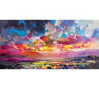 Scott Naismith Lienzo Impreso (30 x 60 cm), diseño (Highland Particles)