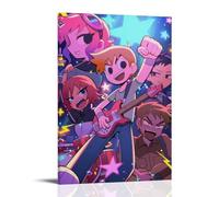 Scott Pilgrim Takes Off, pósteres impermeables para pared, impresión en casa, a prueba de humedad, fácil de instalar y resistente a la decoloración, estilo marco, 40 x 60 cm