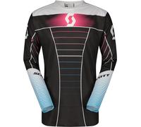 Scott Podium Pro Blue Maillot de motocross, negro-rosa, tamaño S para Hombres