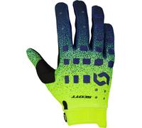 Scott Podium Pro Midnight Purple Guantes de motocross, lila-amarillo, tamaño L para Hombres