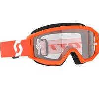 Scott Primal Clear Gafas de motocross, Naranja/Blanco, Talla única