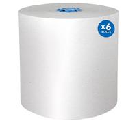 Scott® Pro Hard Roll Toallas de papel (43959) para dispensador Scott® Pro (solo núcleo azul), bolsillos de absorción, blanco, 900 pies/rollo, 6 rollos blancos/caja, 5,400 pies/caja