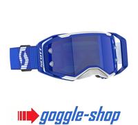 Scott Prospect 2.0 Gafas de Motocross - Blanco Azul/Azul Obras Lentes Espejo