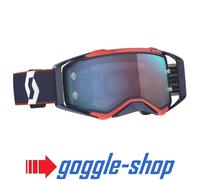 Scott Goggle Prospect retro blau / rot / blue chrome works