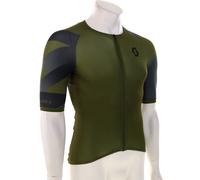 Scott RC Premium Climber SS Caballeros Camiseta para ciclista S Verde oliva oscuro