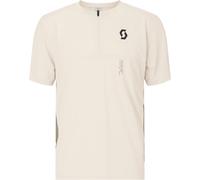 Scott - Ropa MTB - Vertic Zip SS Tee M Cotton White Toast Beige - Talla M - Blanco Blanco M