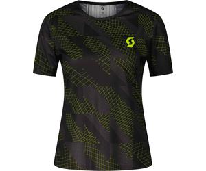 Scott - Ropa trail running mujer - RC Run SS Tee W Black/Yellow para Mujer - Talla S - Negro Negro S