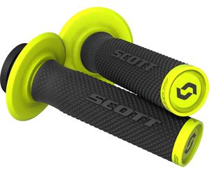 Scott SX II Lock-On Juego de puños + levas, negro-amarillo