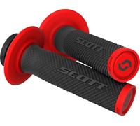 Scott SX II Lock-On Juego de puños + levas, negro-rojo