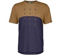 SCOTT Tee M's Trail Flow Dri Ss - Hombre - Azul / Marrón - talla S- modelo 2024