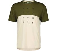 SCOTT Tee M's Trail Flow Dri Ss - Hombre - Verde / Gris - talla XL- modelo 2024