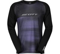 SCOTT Tee M's Trail Tuned Ls - Hombre - Negro / Violeta - talla XL- modelo 2025