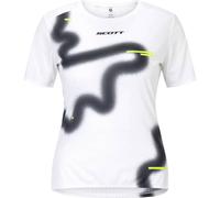 Scott - Ropa trail running mujer - RC Run SS Tee W White Black para Mujer - Talla S - Blanco Blanco S