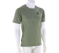 Scott Trail Vertic Pro S/S Caballeros Camiseta para ciclista M Verde oliva oscuro