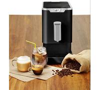 SCOTT UK - Slimissimo terciopelo negro; máquina de café completamente automática de frijol a taza; presión de 19 bares, 1.1 L, 1470 W