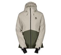 Scott Ultimate Dryo 10, chaqueta de esquí, mujer, blanco roto/verde oscuro 38(M)