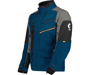 Scott Voyager Dryo Chaqueta Textil de Motocicleta Impermeable, azul/gris, Talla XS