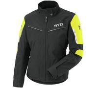 Scott WS Turn TP Las señoras de la motocicleta Chaqueta Textíl, negro/amarillo, Talla 40