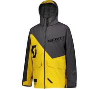 Scott XT Shell Dryo Chaqueta para moto de nieve, gris-amarillo, tamaño 2XL para Hombres