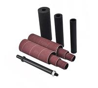 SCOTTCHEN PRO Adaptador de lijadora de husillo de 4-1/2" x 1/2" con kit de tambor de lija de goma OD 3/4", 1", 1-1/2" y mangas de papel de lija # 80,120 - S/16