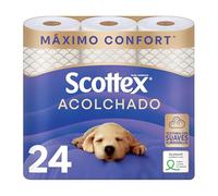 Scottex Acolchado Papel Higiénico Seco 24 rollos
