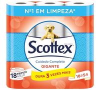 Scottex Gigante Papel Higiénico Seco 18 rollos