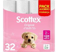 Scottex Original Papel Higiénico 32 rollos