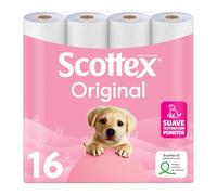 Scottex Original Papel Higiénico Seco 16 rollos