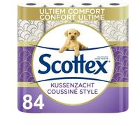 SCOTTEX - Papel higiénico (12 paquetes de 7 rollos), suavidad y comodidad, respetuoso con el medio ambiente, resistente