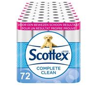 Scottex - Papel higiénico completo limpio, 72 rollos (8 x 9r)