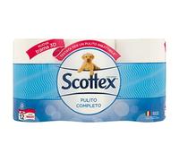 Scottex Pulito Completo - Papel higiénico, 12 rollos