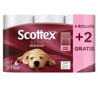 Scottex Seda Acolchado Papel Higiénico 6 Rollos