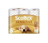 Scottex Sensitive Papel Higiénico Seco 6 rollos