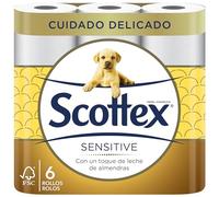 Scottex Sensitive Papel Higiénico Seco 6 rollos