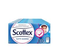 Scottex Todos los días, pañuelos de papel, fabricados en Italia, con papel certificado FSC, 80 unidades (10 x 8)