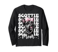 Scottie Mom Mama Scottish Terrier Dog - Coqueta para el día de la Madre Manga Larga