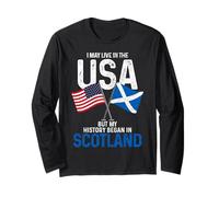 Scottish American Mi historia comenzó en Scotland Pride Vintage Manga Larga