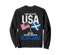 Scottish American Mi historia comenzó en Scotland Pride Vintage Sudadera