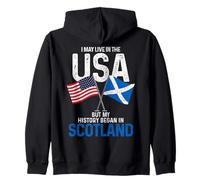 Scottish American Mi historia comenzó en Scotland Pride Vintage Sudadera con Capucha
